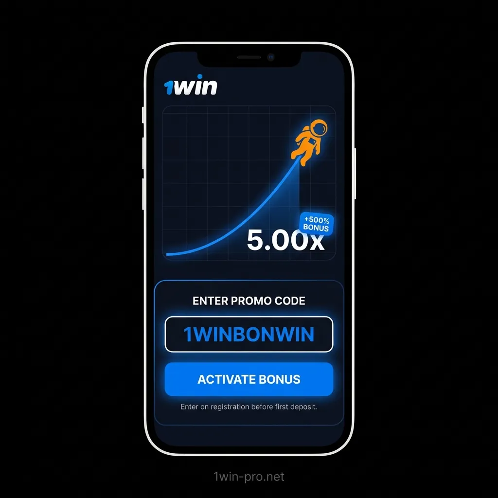 How to use promo code 1WINBONWIN for extra bonuses on Astronaut crash game